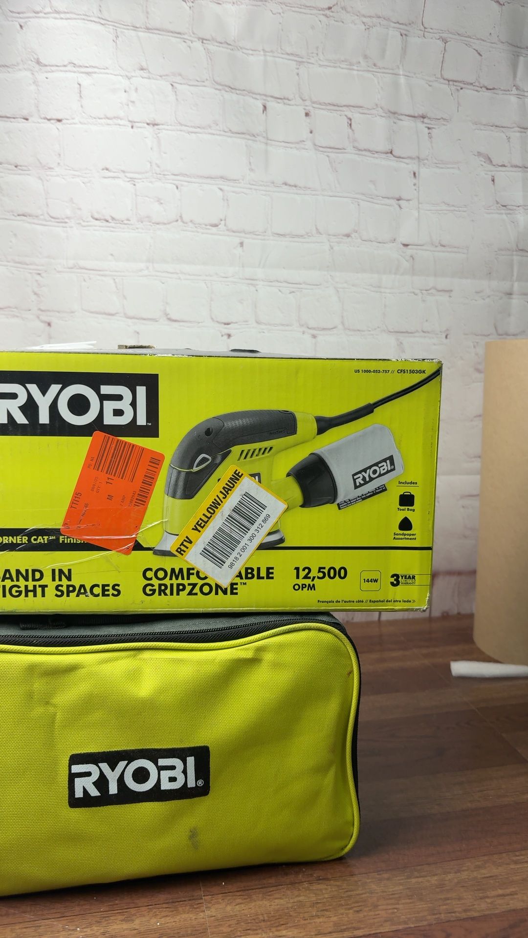 Ryobi Corner Cat Finish Sander Green