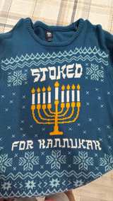 Stoked For Hanukkah Sweater Size XL Ugly Christmas Sweater - Image 2