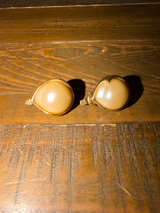 Marvella Vintage Faux Pearl Teardrop Clip-On Earrings - Image 1