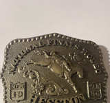 Hesston 1986 National Finals Rodeo Belt Buckle - Image 1