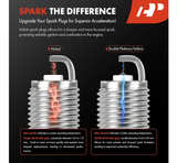 PRINATE Iridium Platinum Spark Plug 4-Pack 90117 PNT-ILT6RE-11  - Image 3