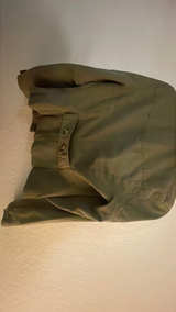 Isaac Mizrahi Olive Green Utility Safari Jacket Small - Image 3