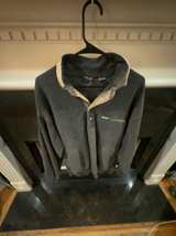 Gray Gap Vintage Size Large Unisex Half-Zip Fleece Jacket Navy - Image 1