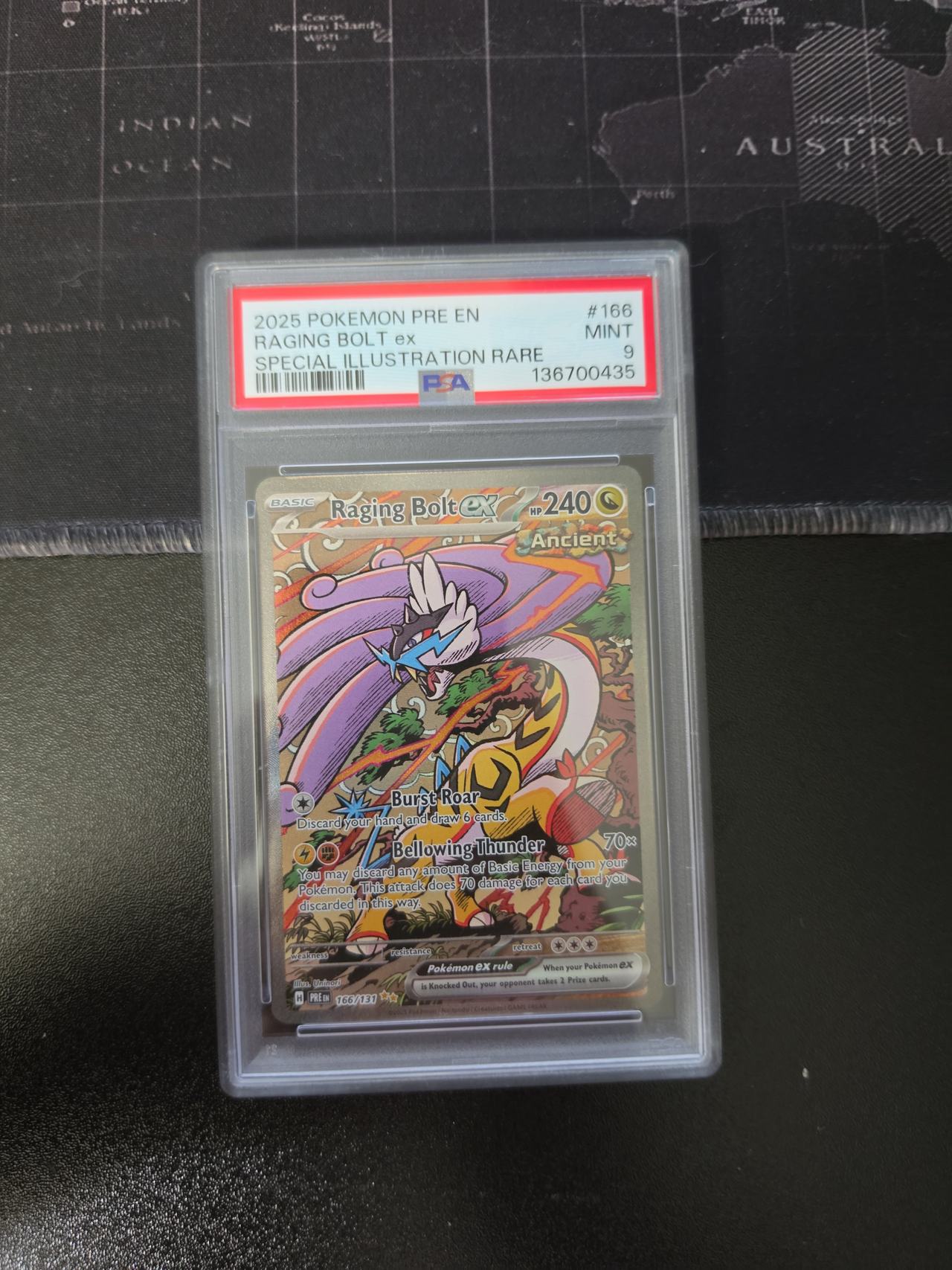 Pokémon TCG Raging Bolt ex Temporal Forces 208/162 PSA 9