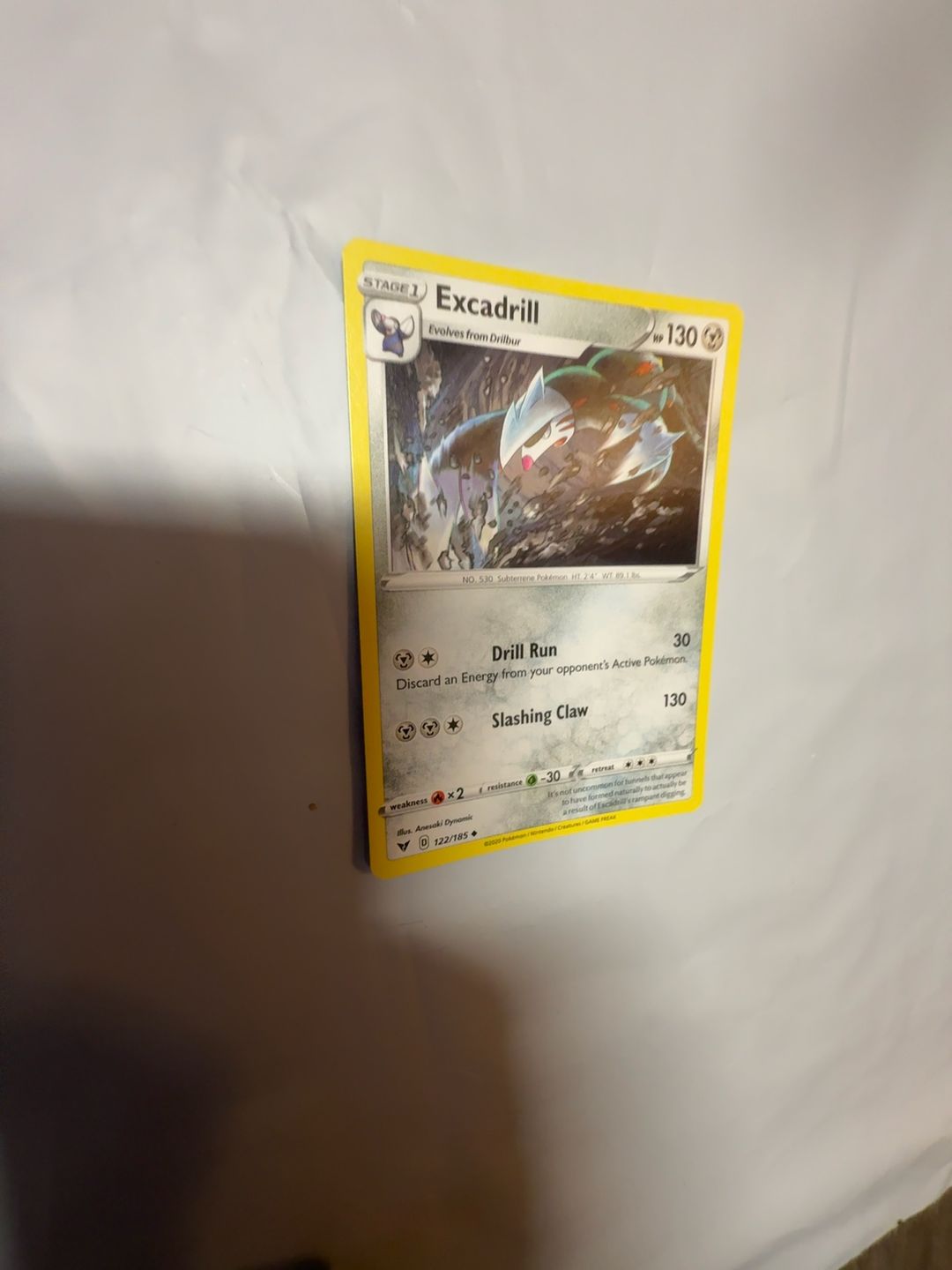 Pokemon Excadrill Vivid Voltage Reverse Holo #122