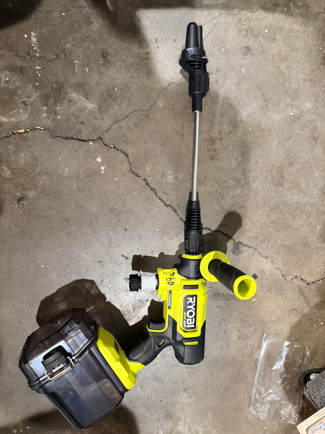 Ryobi 40V HP Brushless EZClean 600 PSI 0.7 GPM Cold Water Electric Power Cleaner (Tool-Only)