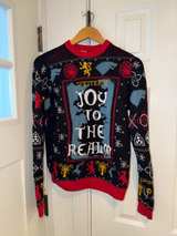 HBO Game of Thrones Joy to the Realm Christmas Sweater Small - Image 1