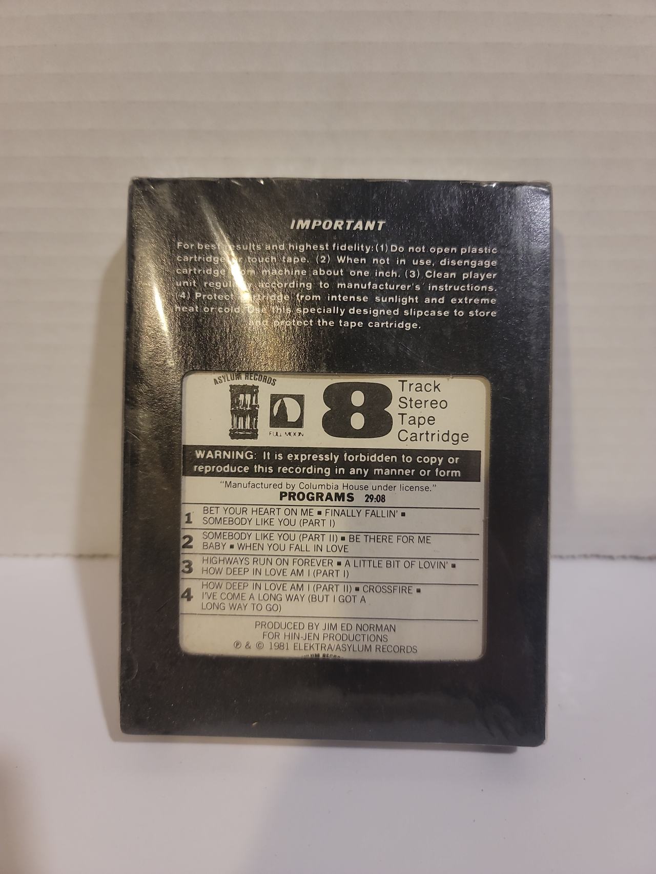 Johnny Lee - Bet Your Heart on Me 8-Track Tape
