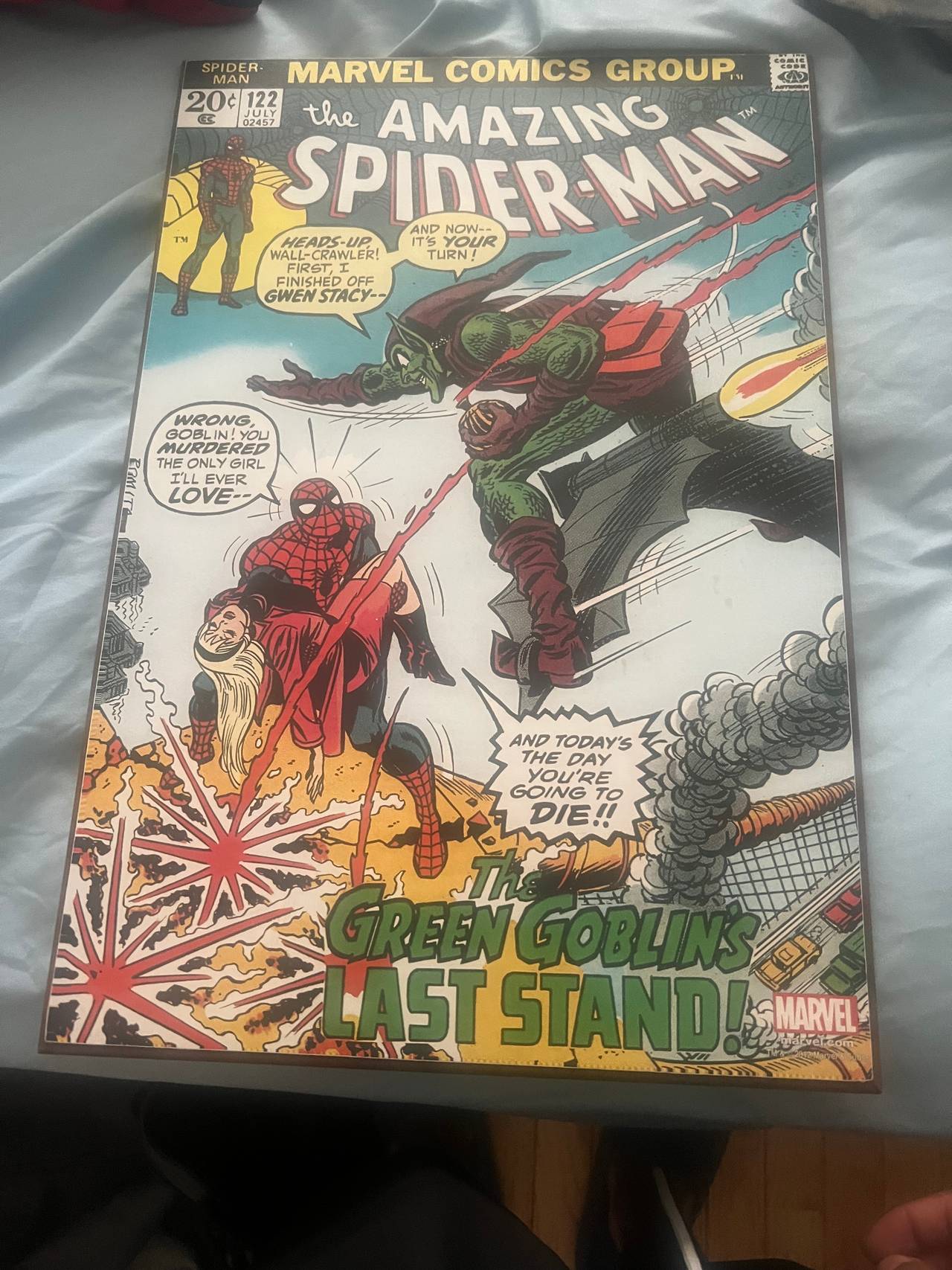 Marvel Amazing Spider-Man #122 Green Goblin Cover Wall Art