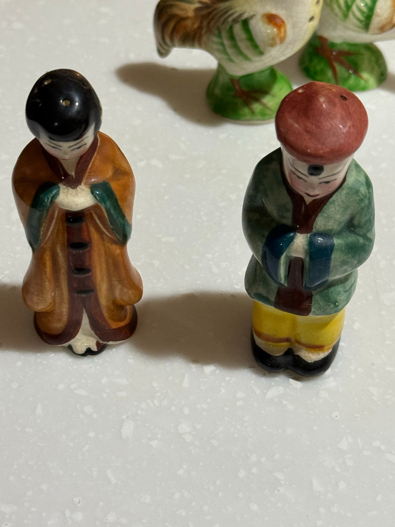 Vintage Chinese Figurine Salt and Pepper Shakers
