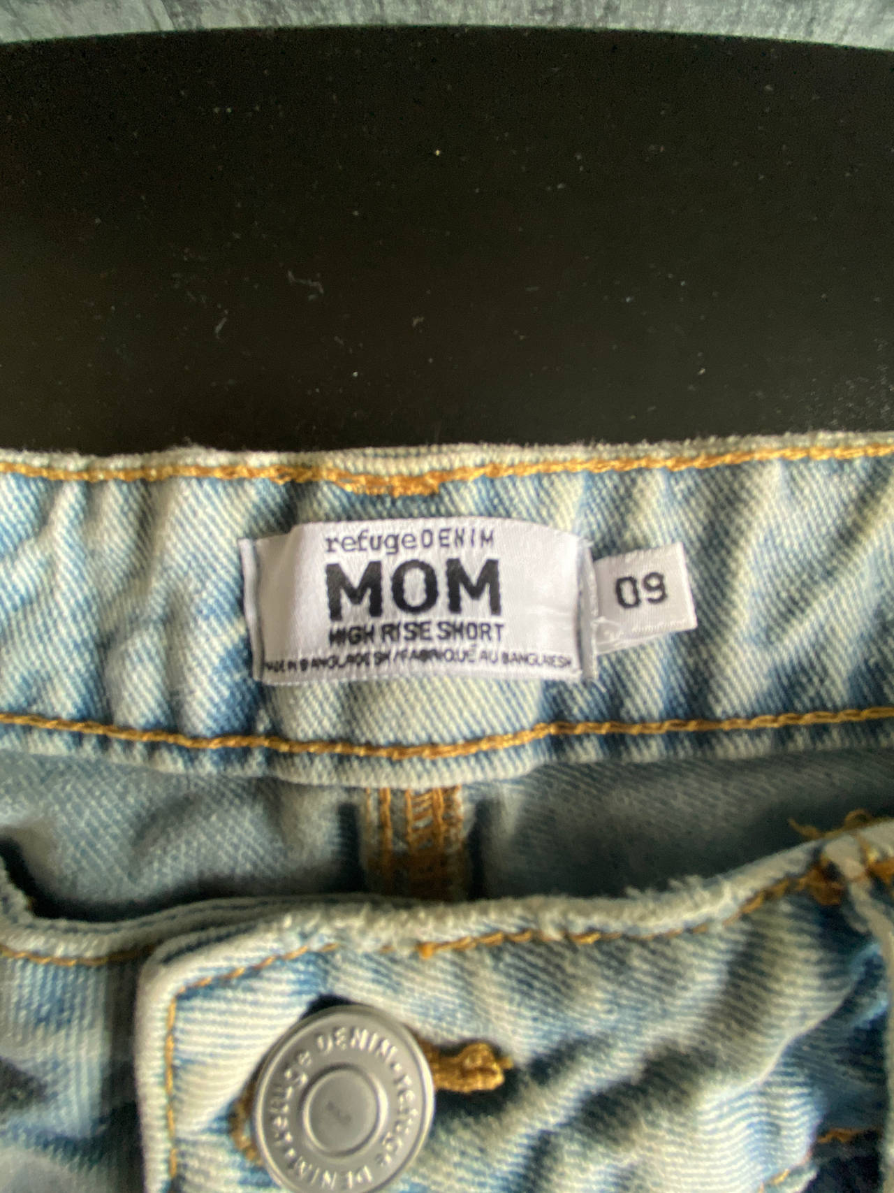 NEW Refuge Denim Mom High Rise Short