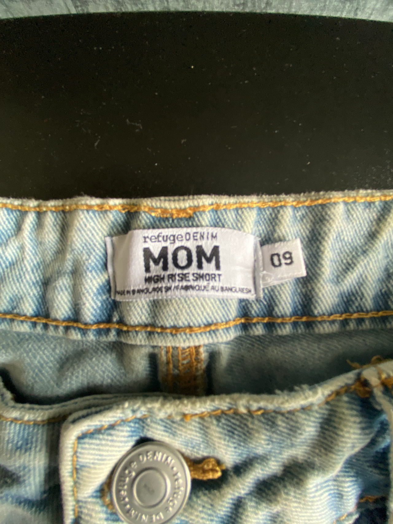 NEW Refuge Denim Mom High Rise Short