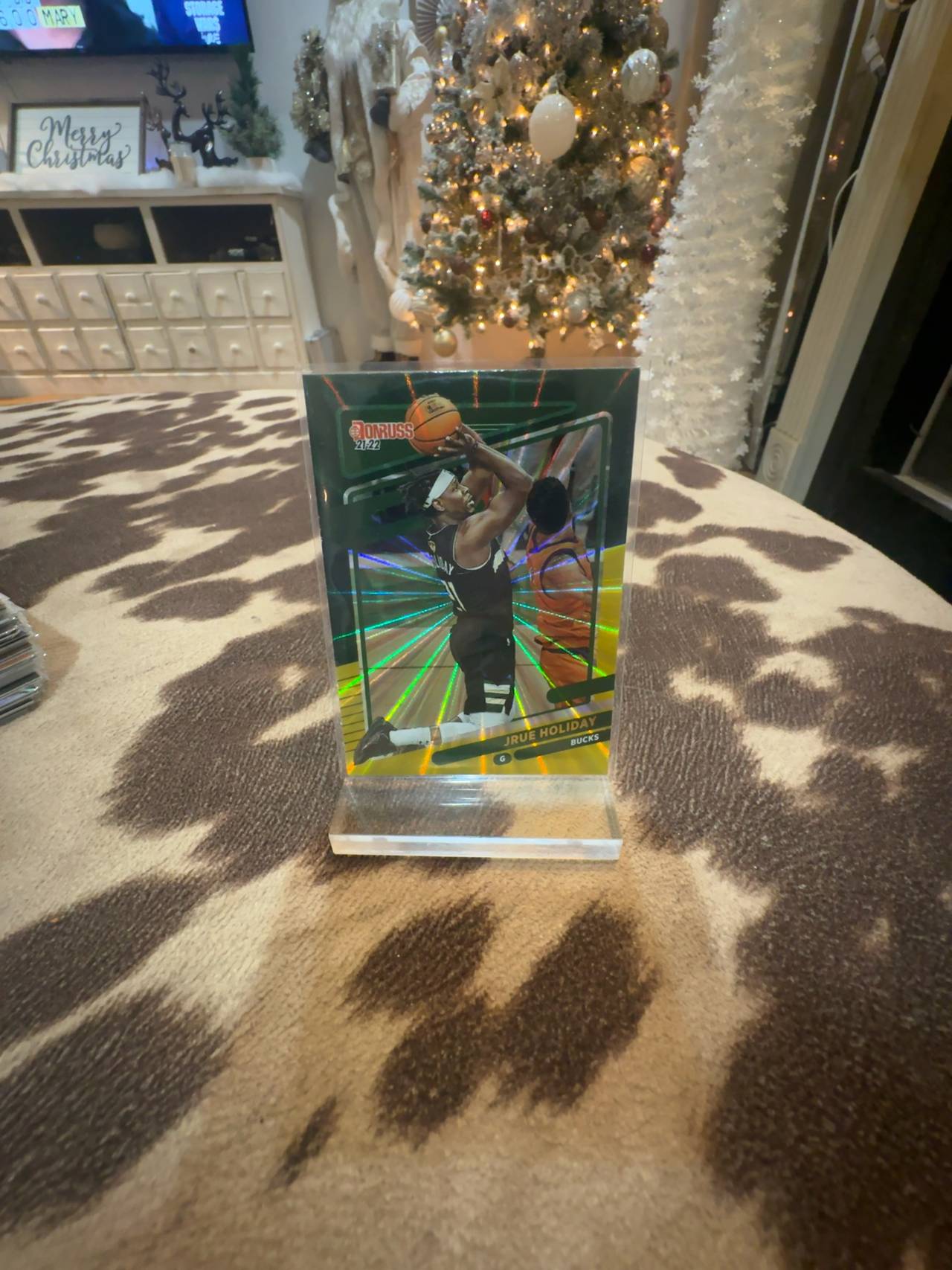 Panini Donruss Jrue Holiday 2021-22 #108 Green Yellow Laser