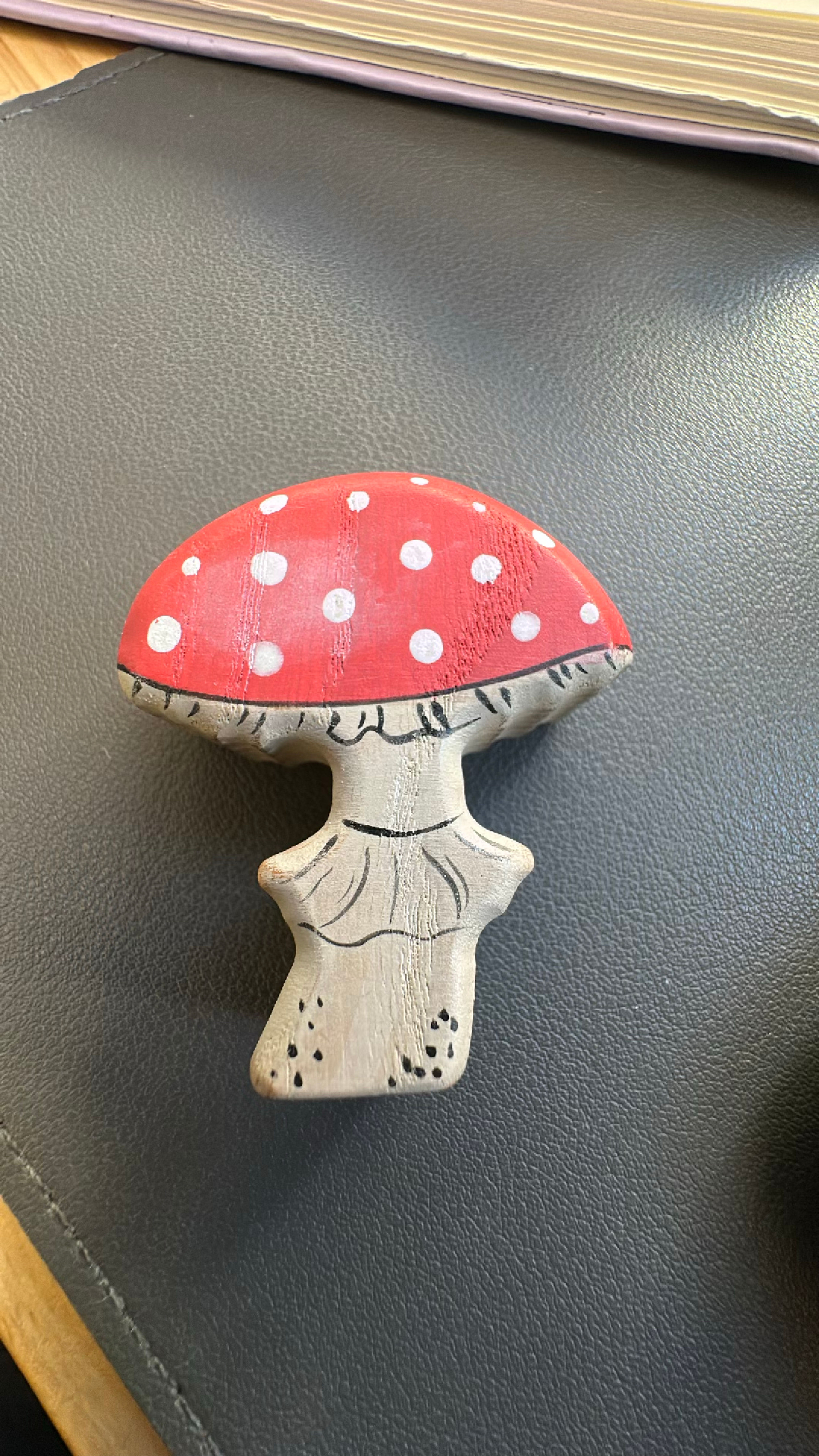Wooden Mushroom Decor