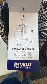 New J World New York Sundance Rolling Backpack - Image 3
