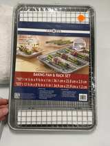 USA Pan Bakeware Nonstick Sheet Pan with Cooling Rack Set - Image 2
