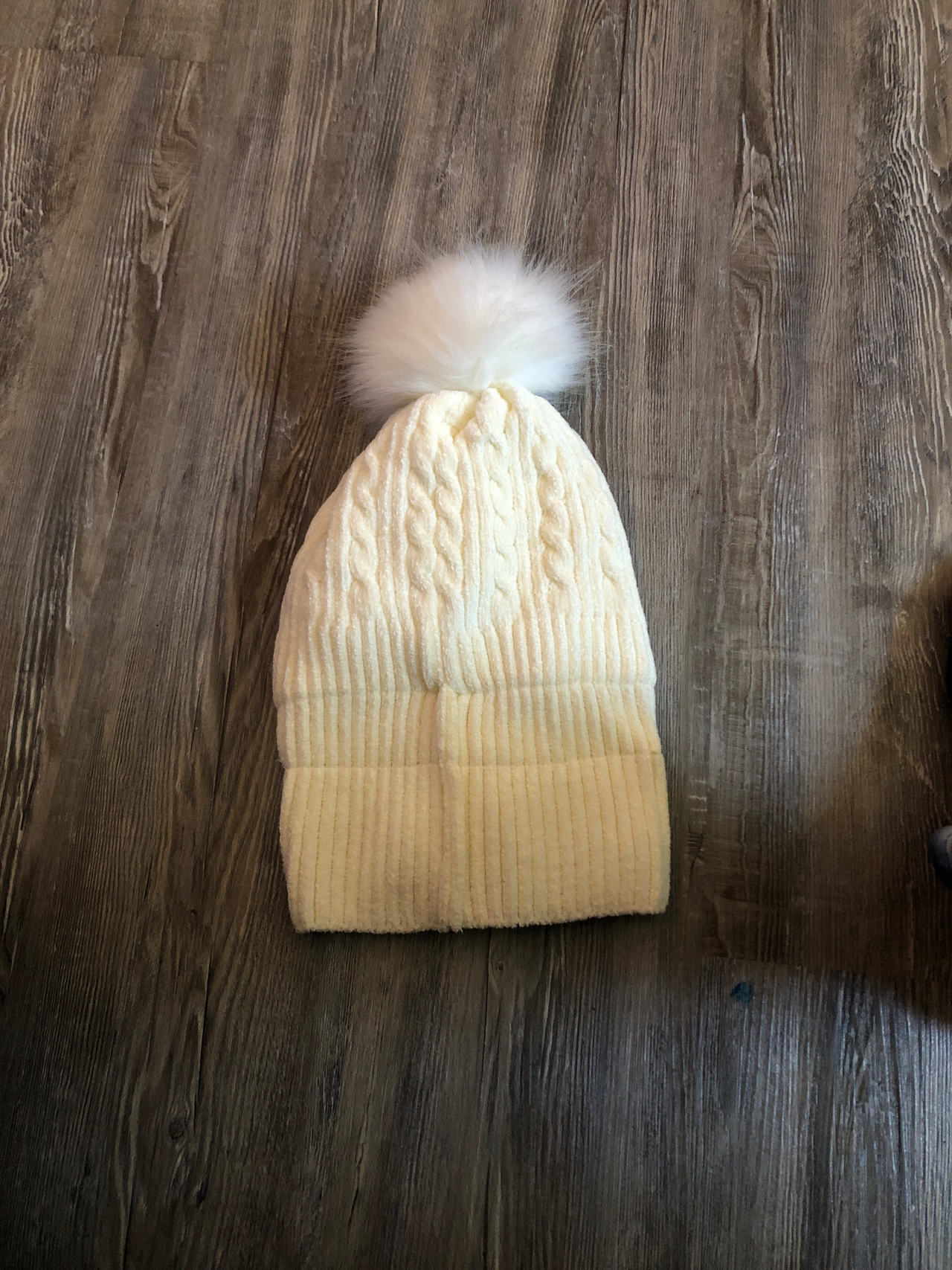 knit beanie with pom pom