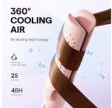 Wavytalk Airflow Styler Curling Iron, Cool Curl, 360° Cool Air LockIn Light Pink - Image 8