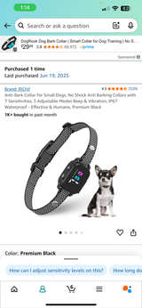 RICIVI Anti-Bark Collar for Small Dogs - Image 1