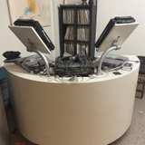 Dual Sf DJ Workstation with Record Storage - Image 3