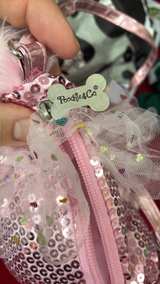Justice Pink Husky Plush Purse with Sequin Collar - Image 2