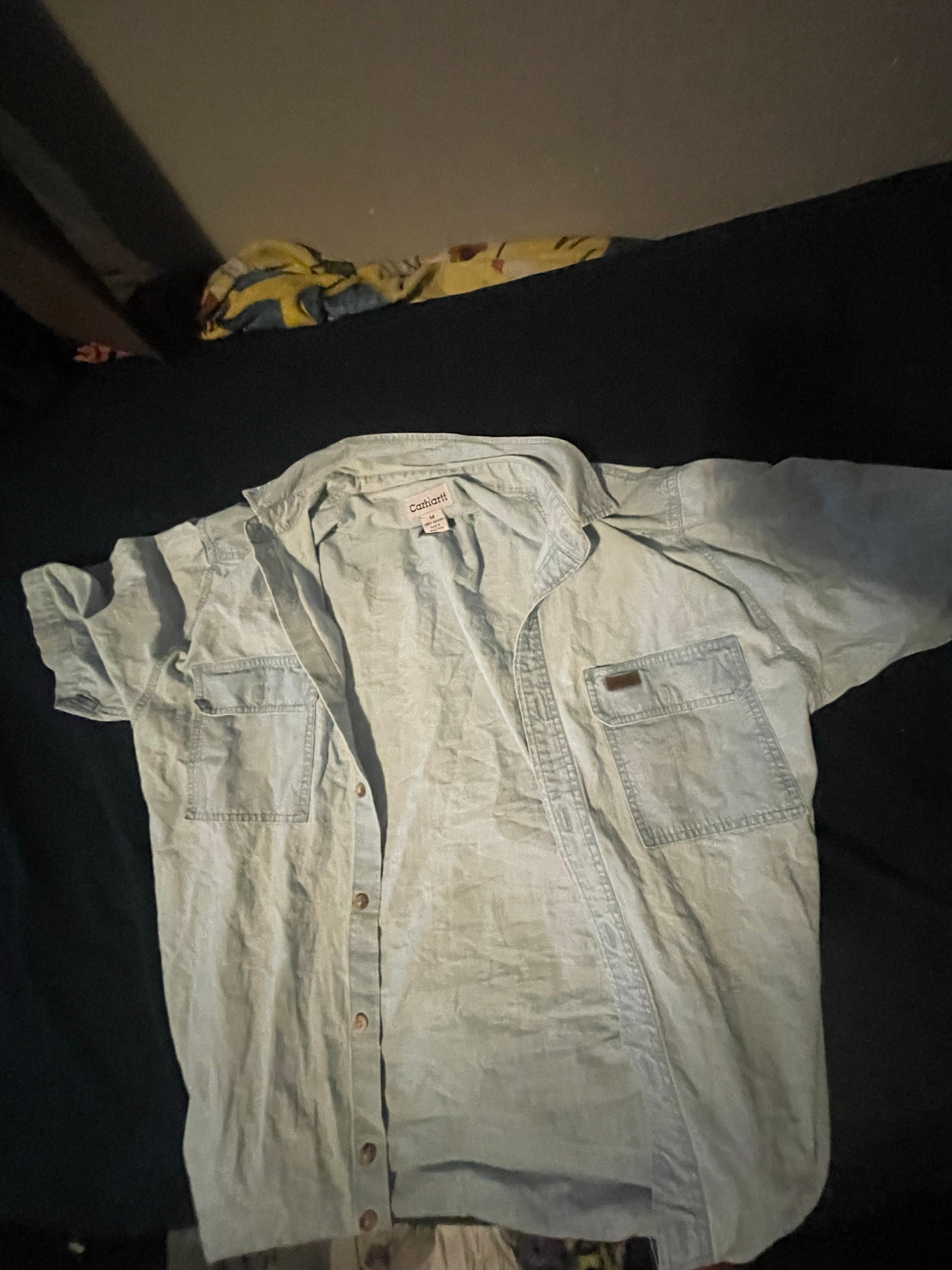 Carhartt Short Sleeve Denim Shirt size Medium