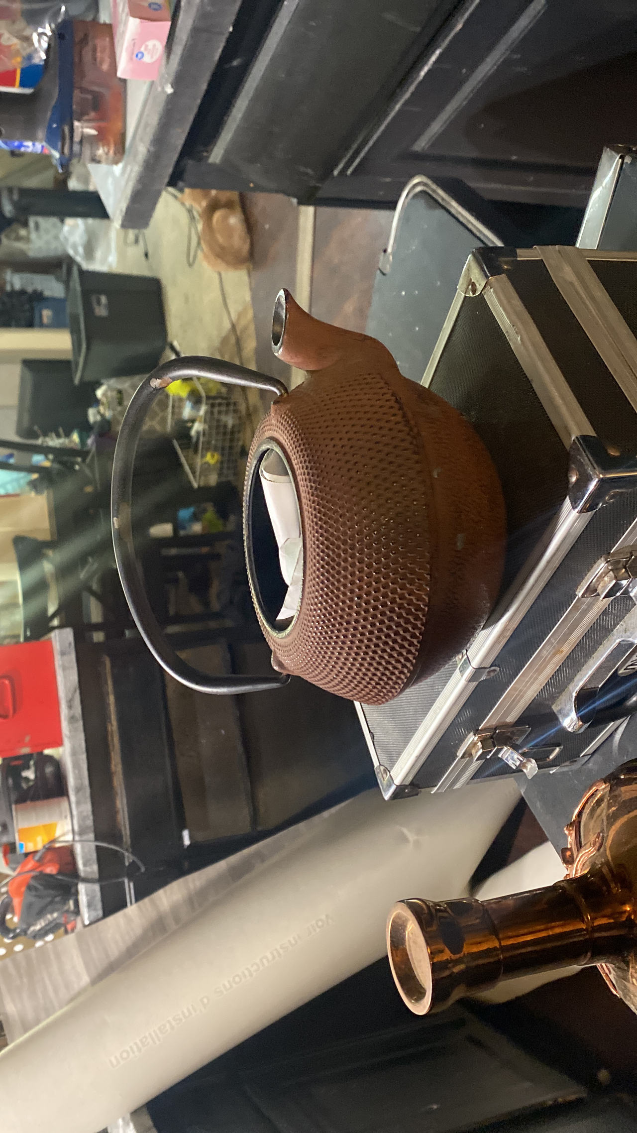 Cast Iron Hobnail Teapot