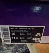 Nike SB Dunk Low Pro WC Sesame Metallic Silver-Pear sz 10 Escargot - Image 6