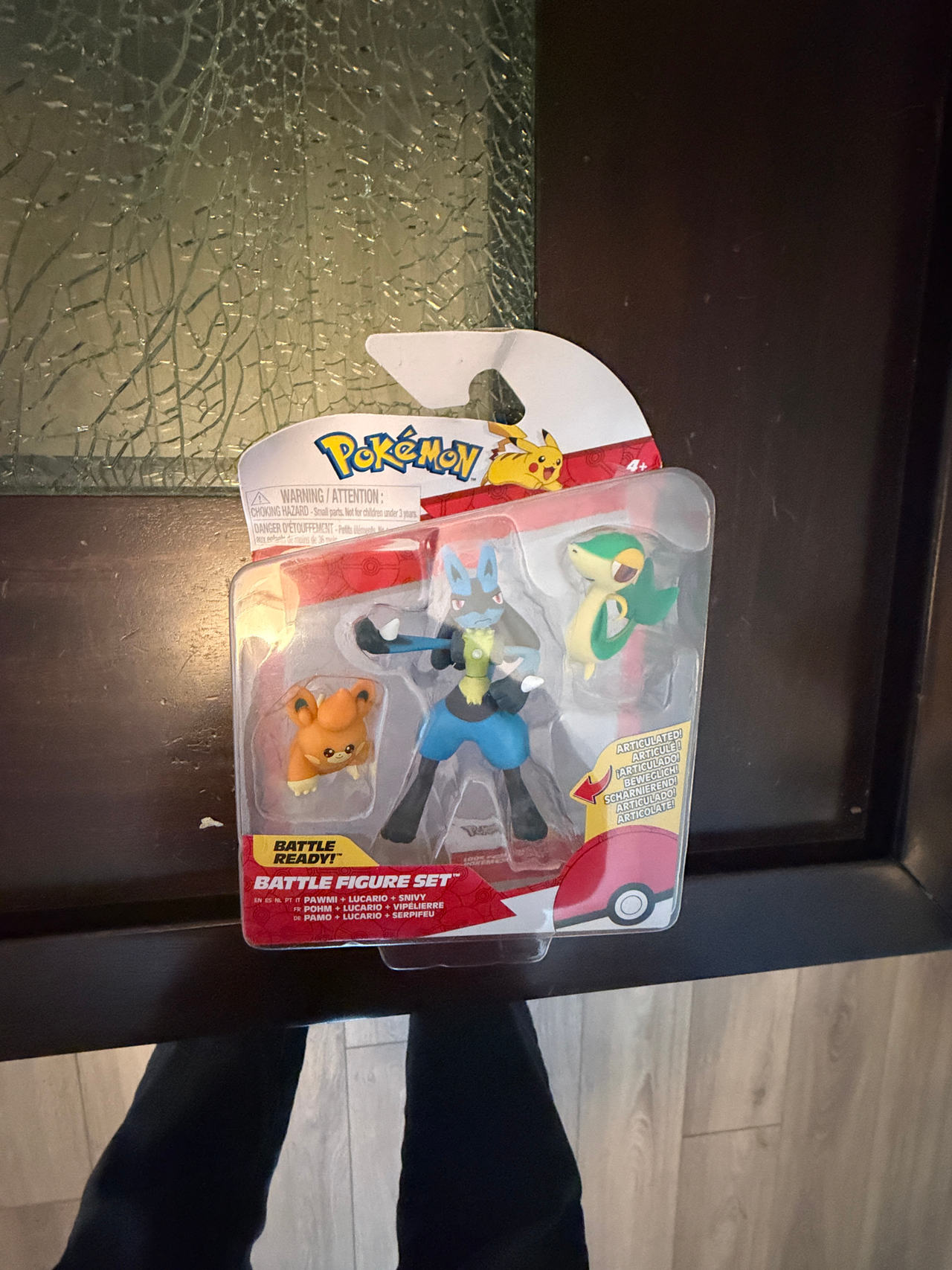 Pokémon Battle Figure Set Lucario, Snivy & Pawmi