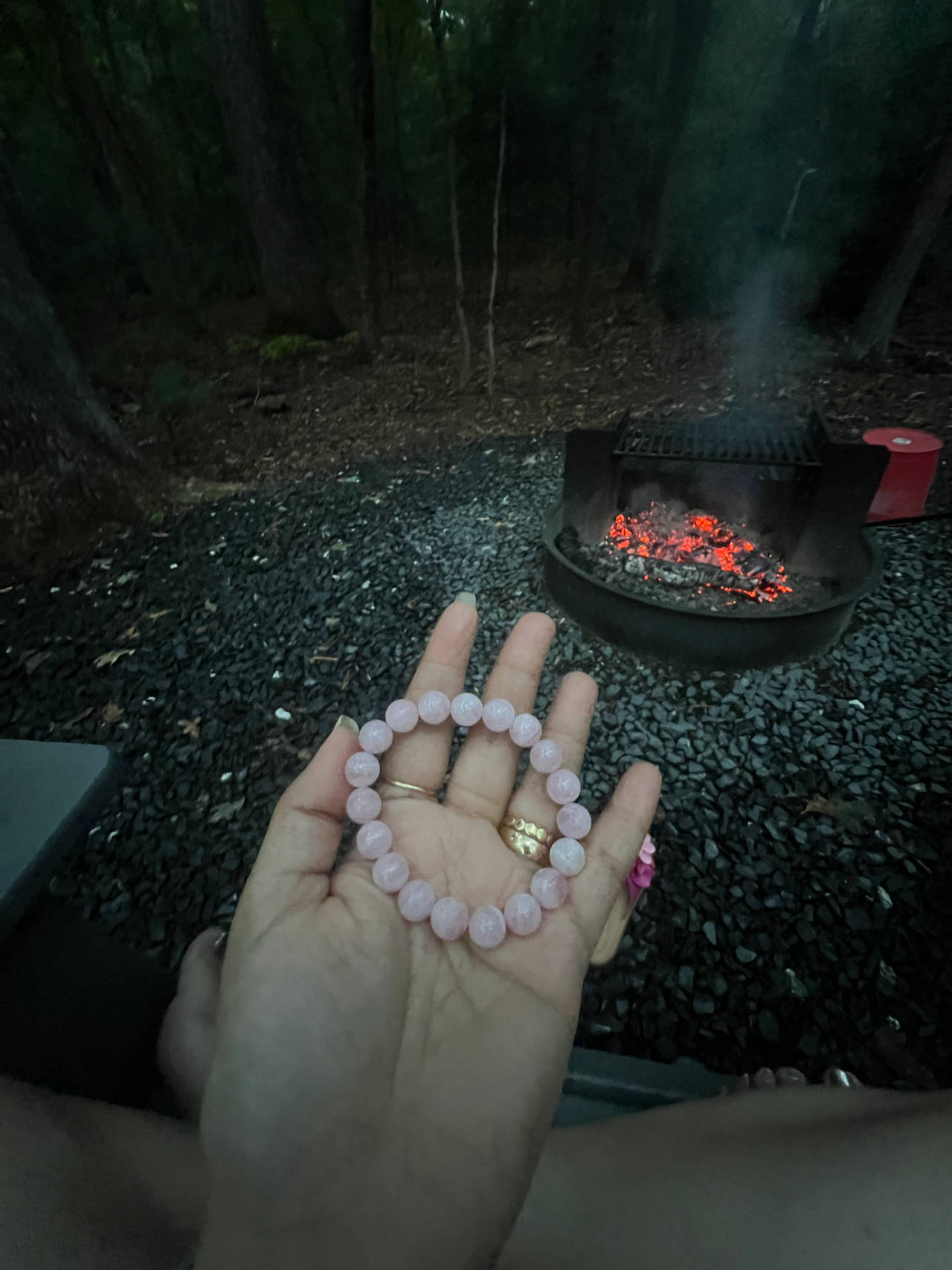 Rose Quartz Bead Bracelet
