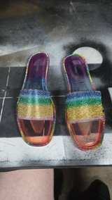 Steve Madden Hoku Rainbow Rhinestone Slide Sandals - Image 2