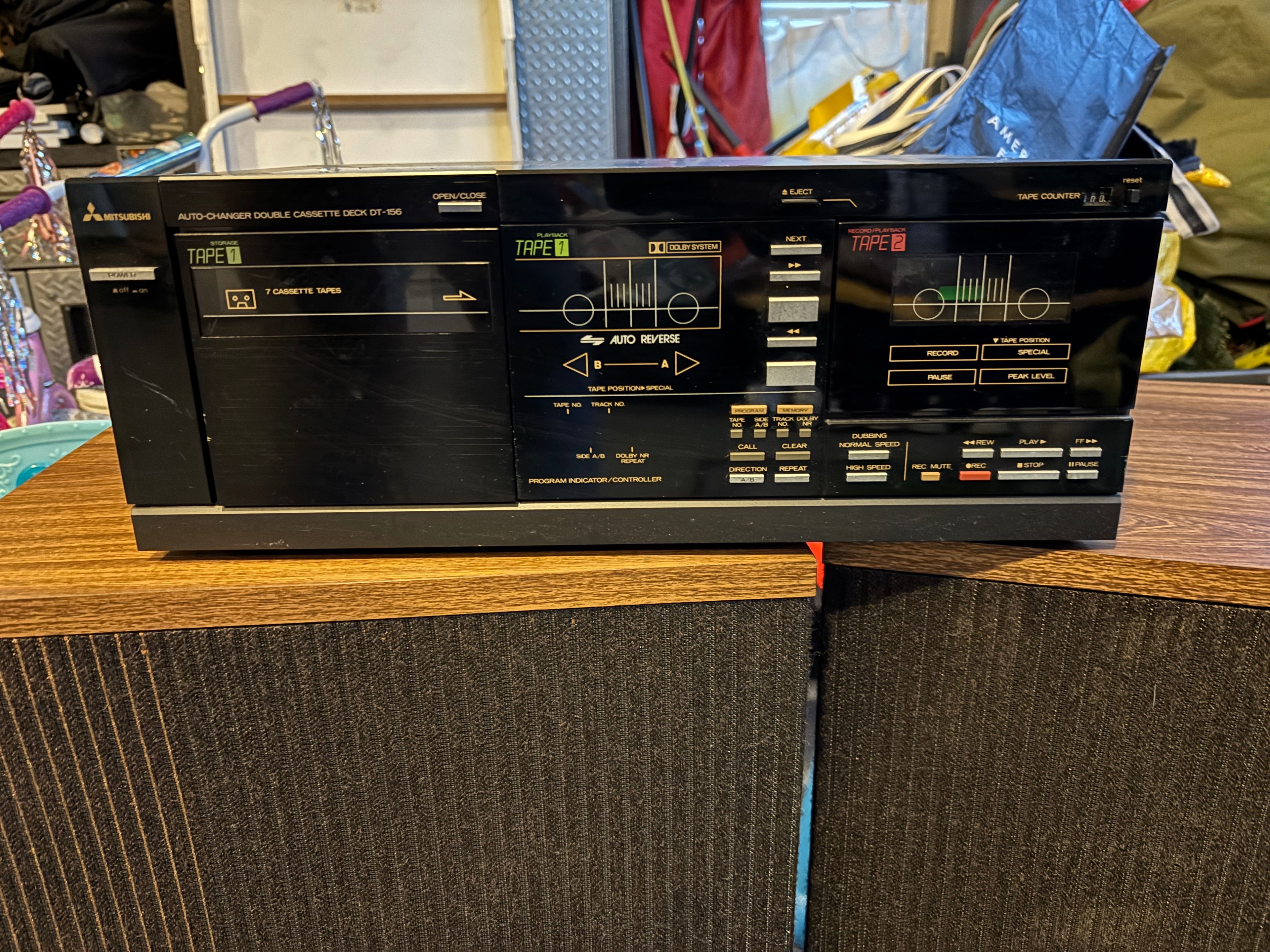 Mitsubishi DT-156 Auto-Changer Double Cassette Deck - Image 3