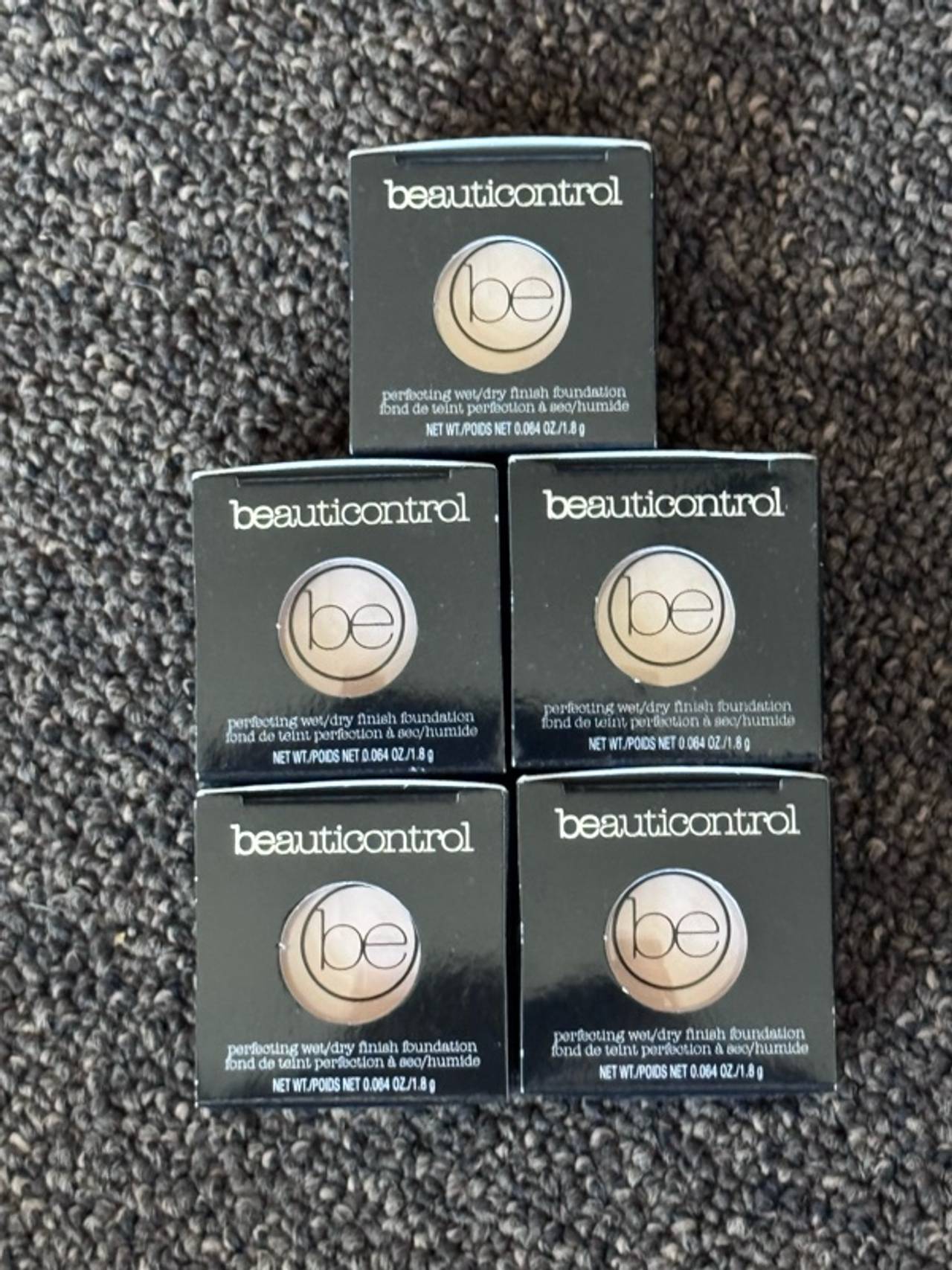 BeautiControl Perfecting Wet/Dry Finish Foundation Mini Travel Size - lot of 5