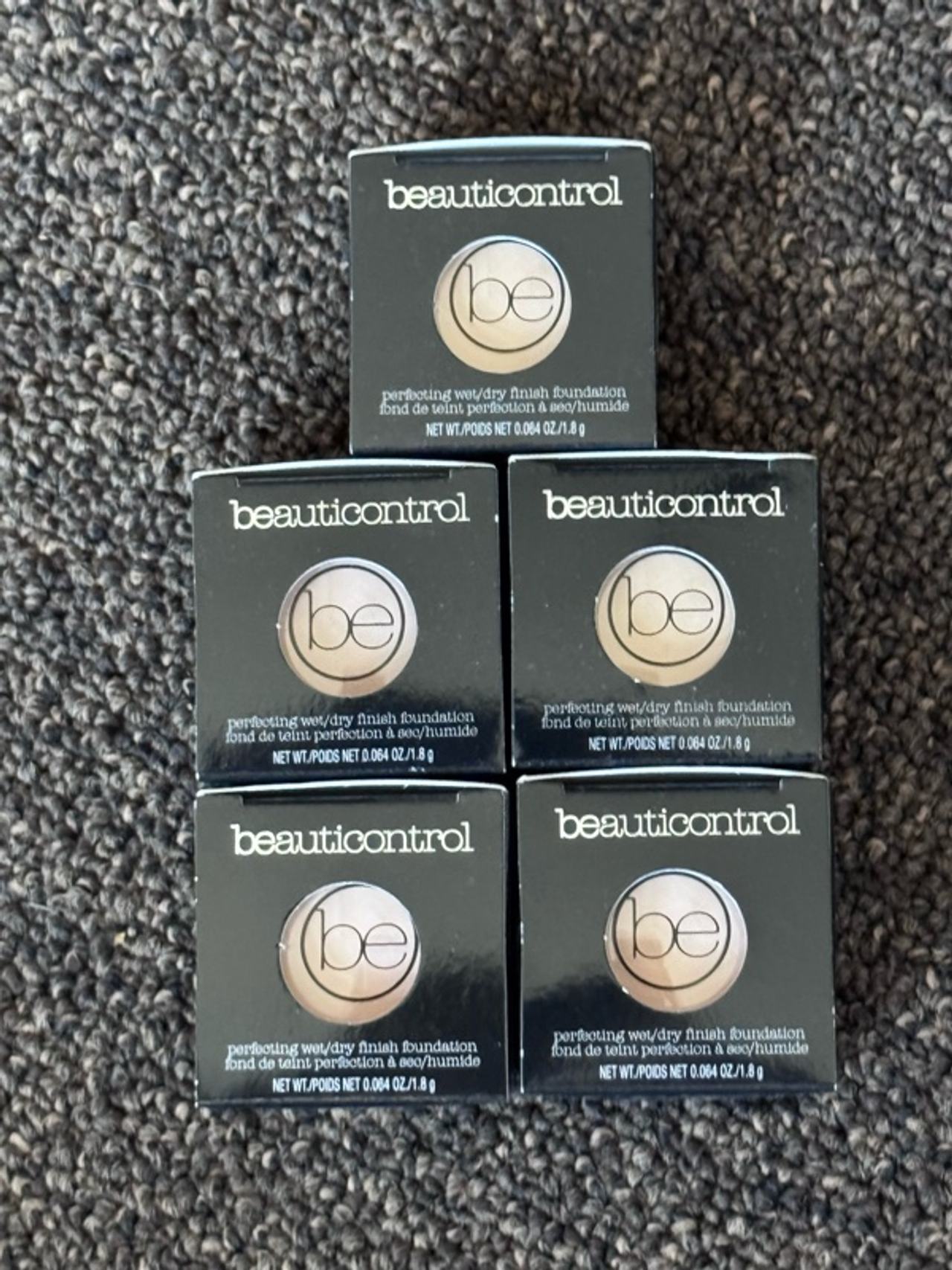 BeautiControl Perfecting Wet/Dry Finish Foundation Mini Travel Size - lot of 5