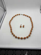 Vintage Baroque Pearls Necklace and Earring Set - Image 4