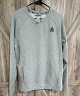Reebok Men's Heather Grey pocketed Crewneck Sweatshirt Medium - Image 1