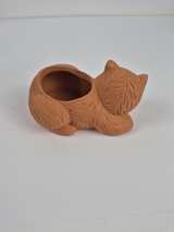 Terracotta Sleeping Cat Planter - Image 4