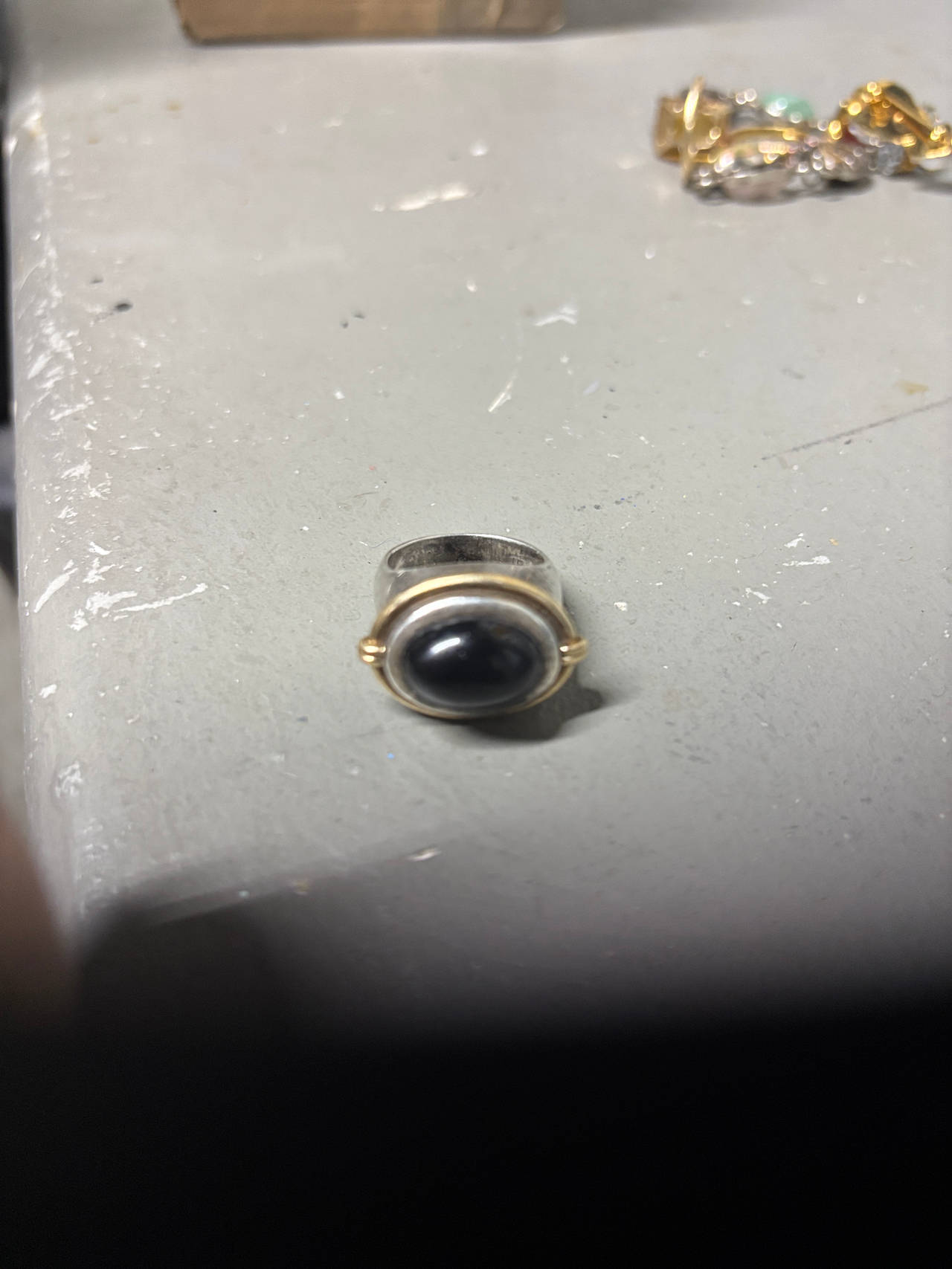 Ippolita Bastille Sterling Silver & 18k Gold Hematite Ring