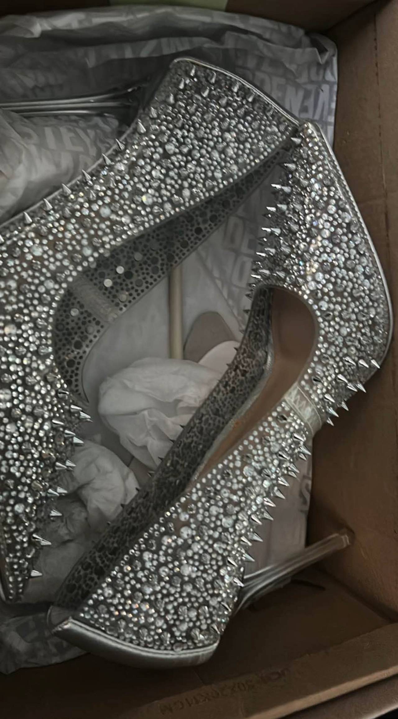 Steve Madden Valorous Rhinestone Spiked Pumps