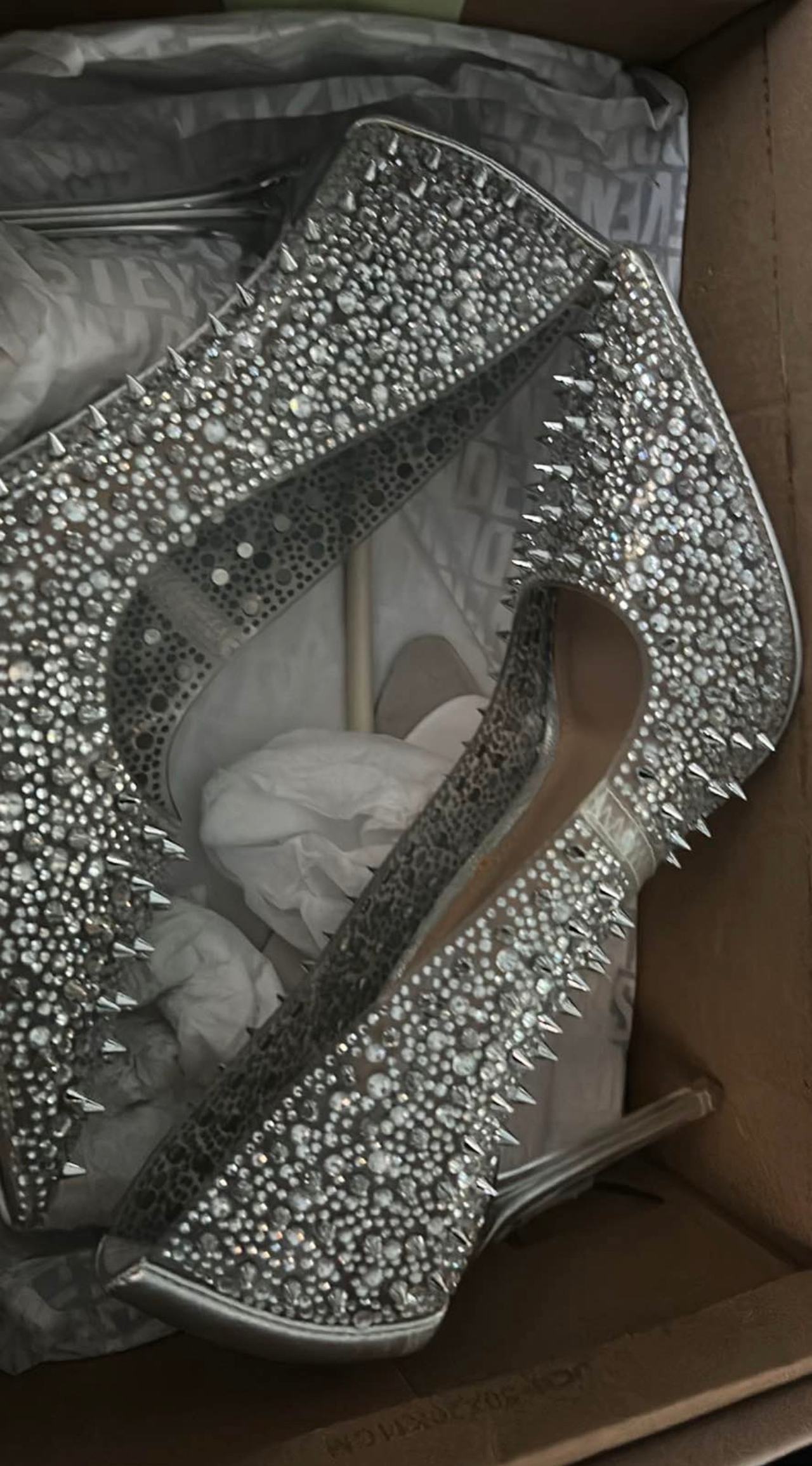 Steve Madden Valorous Rhinestone Spiked Pumps