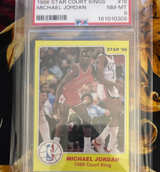 1986 Star Court Kings Michael Jordan #18 PSA 8 - Image 1