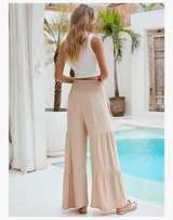 Blooming Jelly Women's Casual Wide Leg Tiered Trousers - Image 5