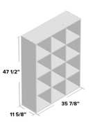 12-Cube Shelf Unit - White - Image 1
