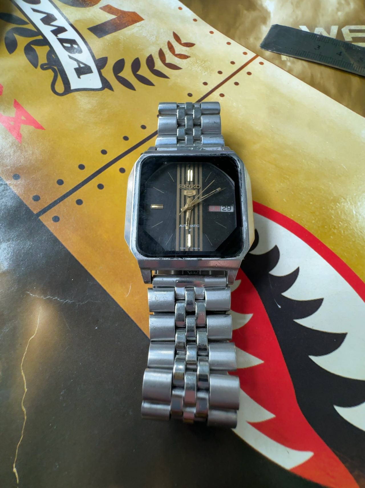 Seiko 5 Automatic Vintage Square Men's Watch