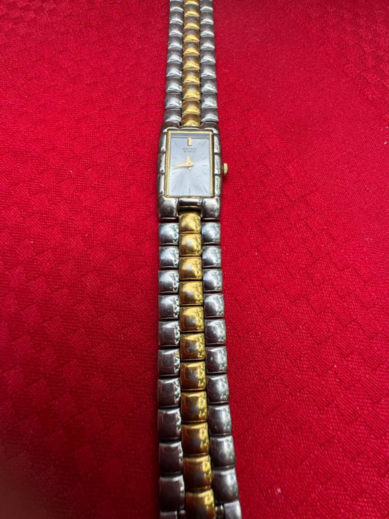 Seiko Two-Tone Rectangular Watch