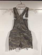 SO Girls Camo Lace Trim Shortalls - Image 1