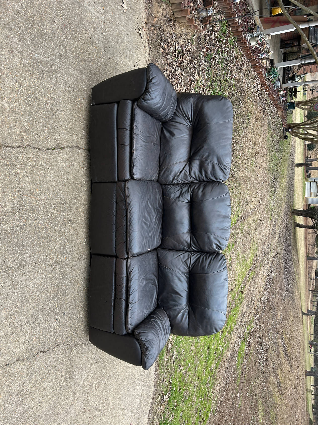 Leather 3-Seater Sofa