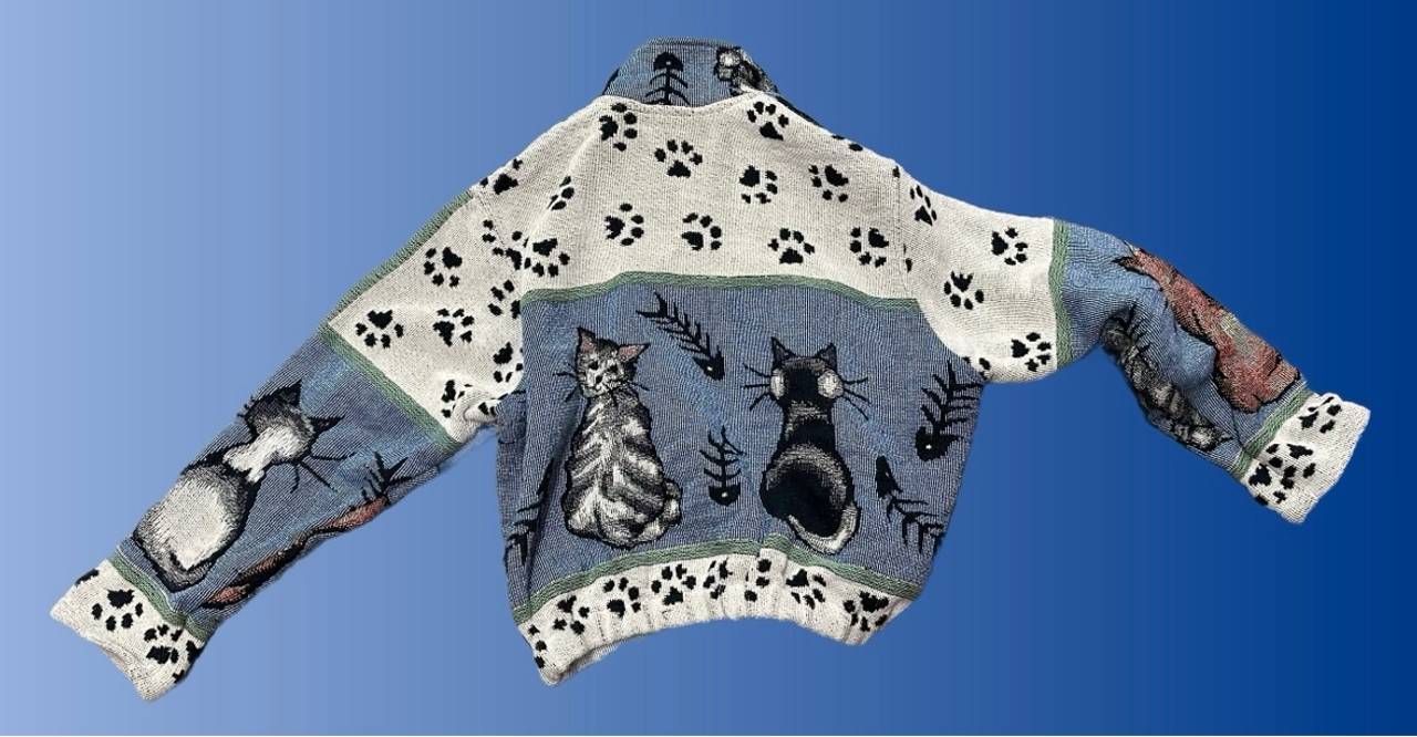 Printed Pony vintage Cat  coat