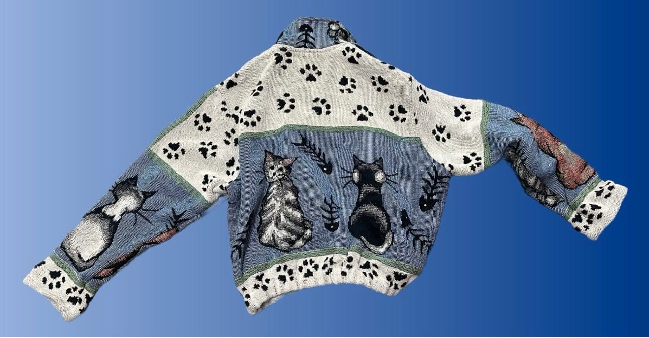 Printed Pony vintage Cat  coat
