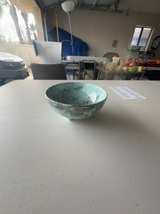 Sascha Brastoff "Surf Ballet" footed bowl - Image 1